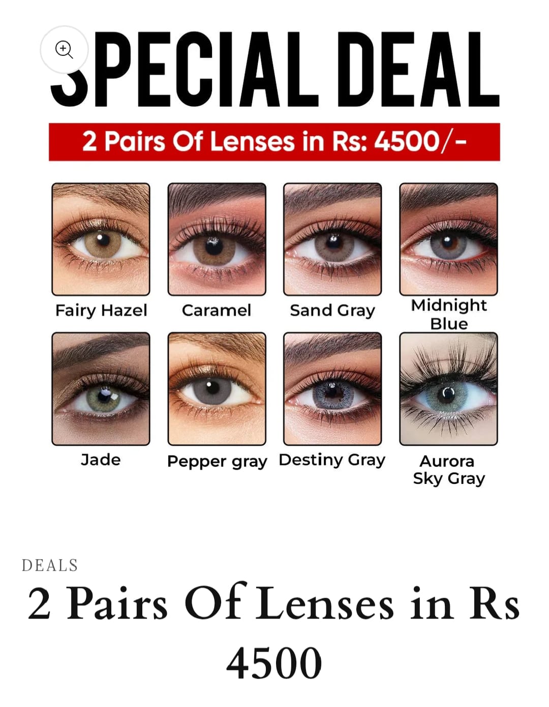 Special Deal — 2 Pairs Rs. 4,500 (Premium Shades)