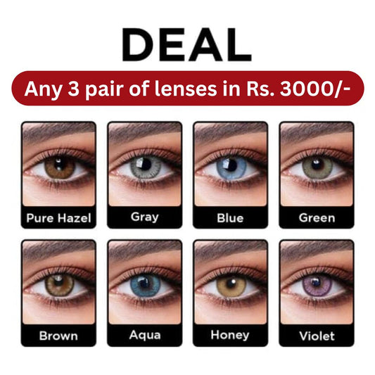 Pack of  3– AB Lenses Cosmetics