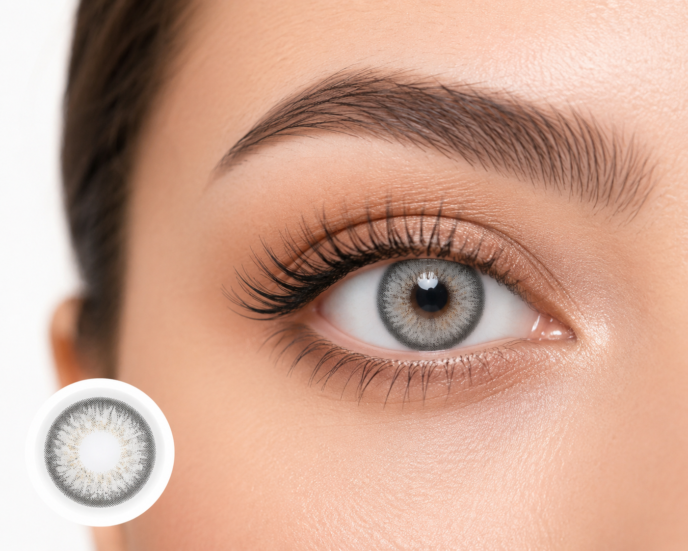 Sunsoft Silver | Doll Grey Contact Lens (Plano)