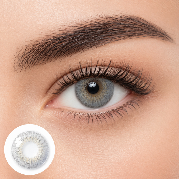 Ablenses Silver | Stone Gray Contact Lens (Plano)