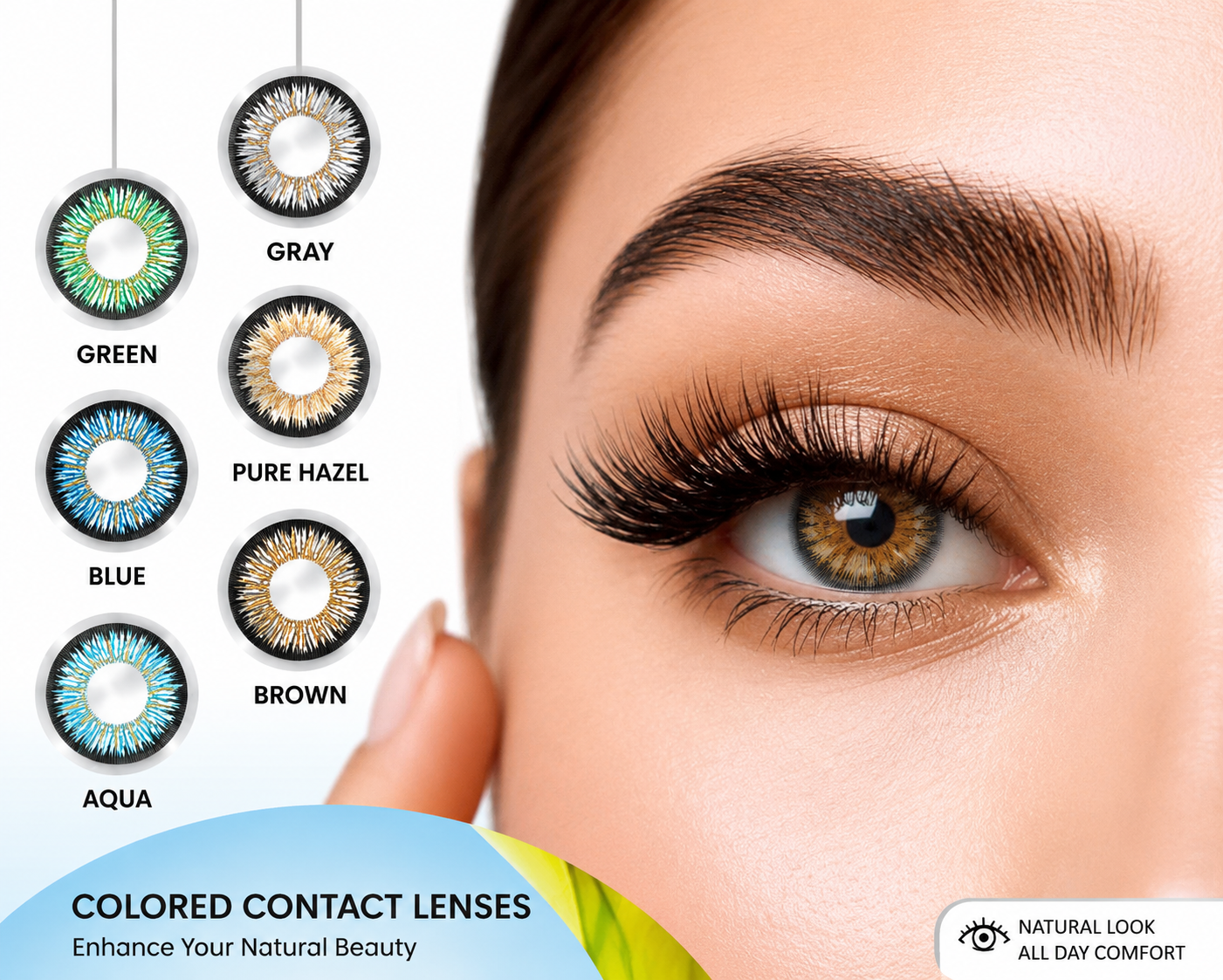 Seesoft Silver | Color Contact Lens (With Power -0.50 to -6.00)