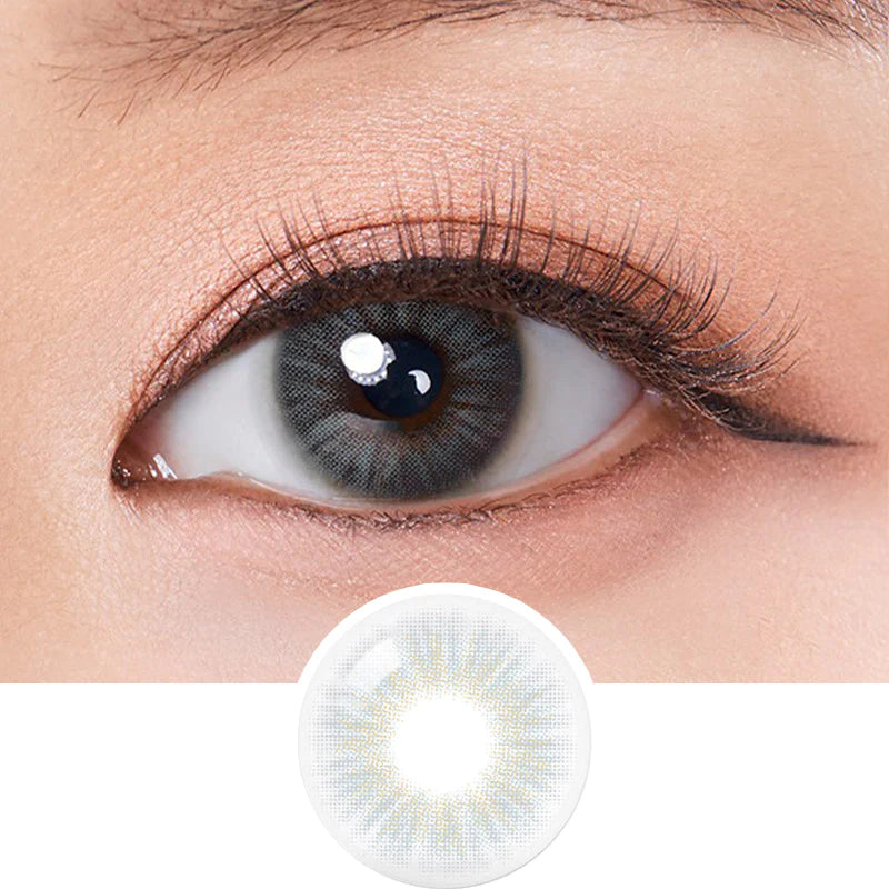 Smoke Gray colour contact lens close-up