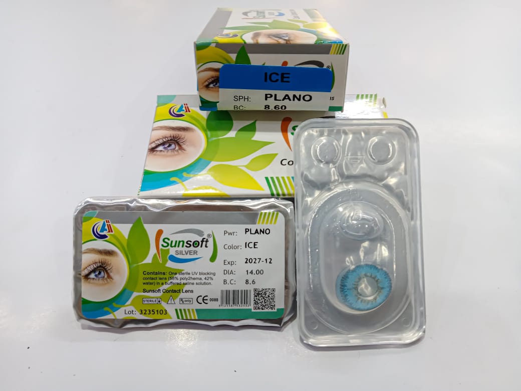 Sunsoft Silver | Ice Contact Lens (Plano)