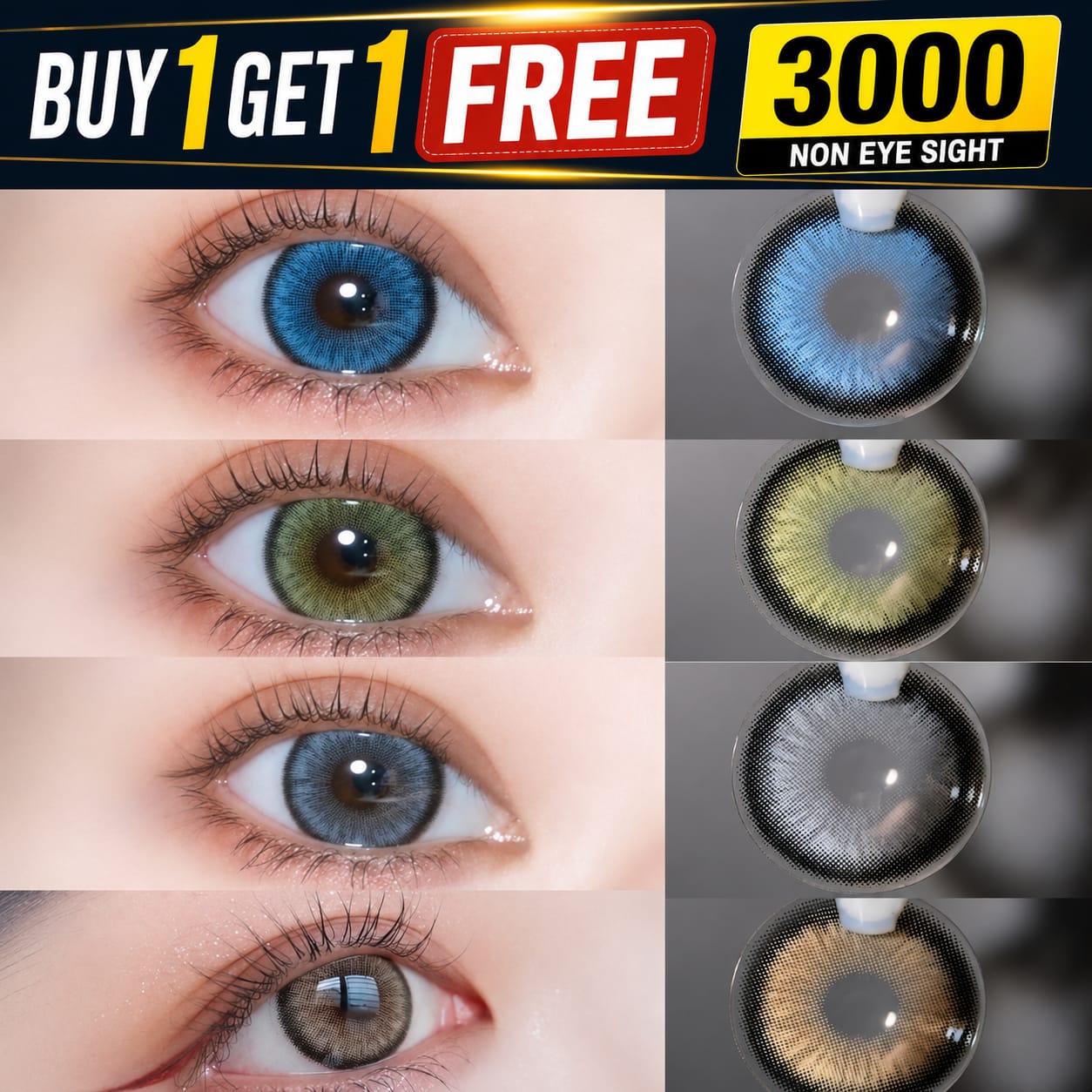 B1G1 Free — Fashion Lenses Rs. 3,000 (Non-Eyesight)