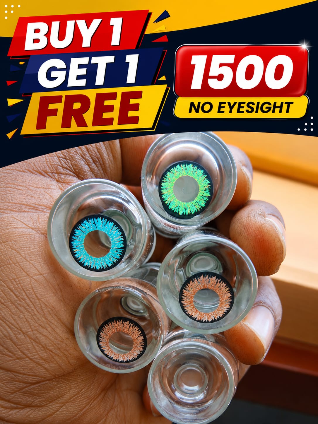 B1G1 Free — Fashion Lenses Rs. 1,500 (Non-Eyesight)
