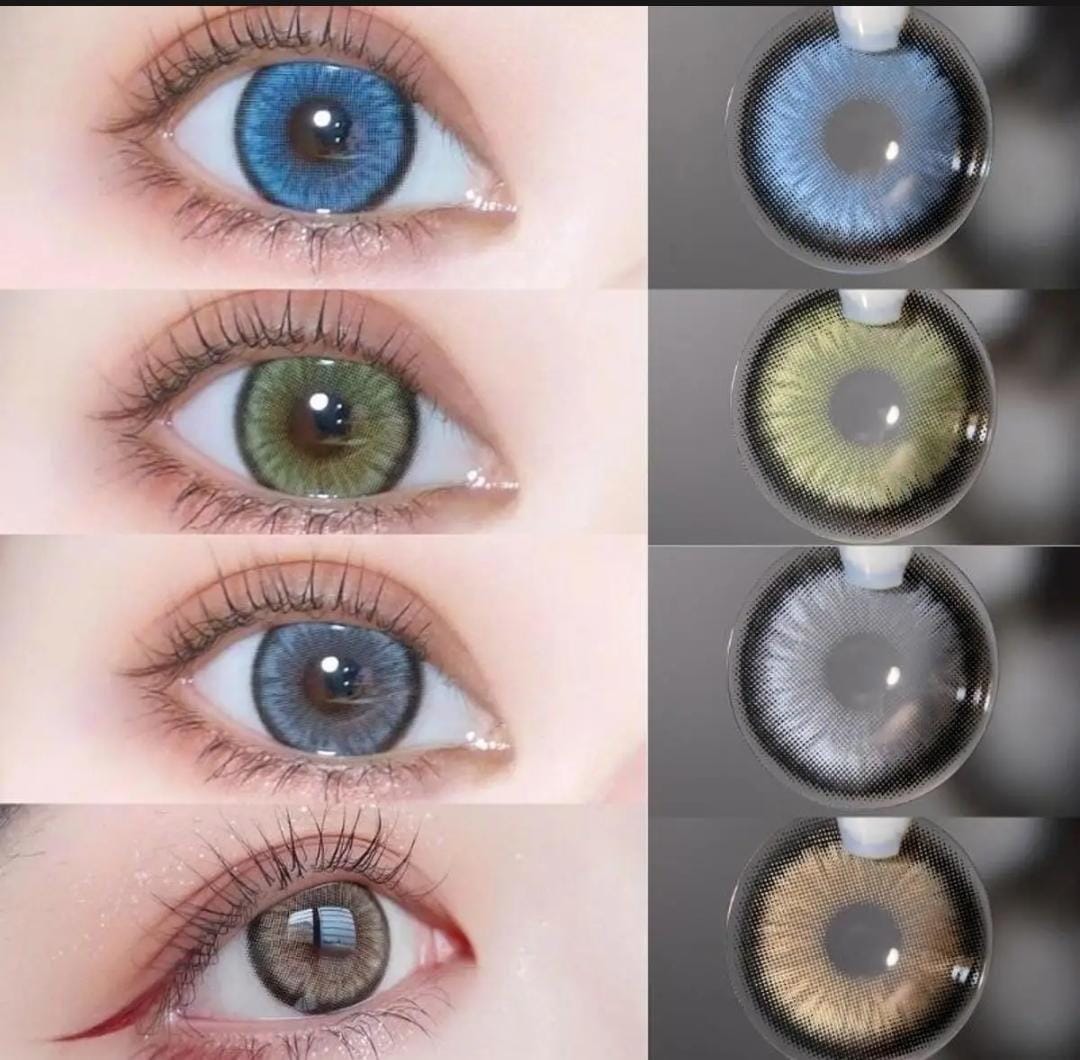 Big Ball Doll Eye Contact Lens (With Power) | Blue, Olive Green, Gray, Brown