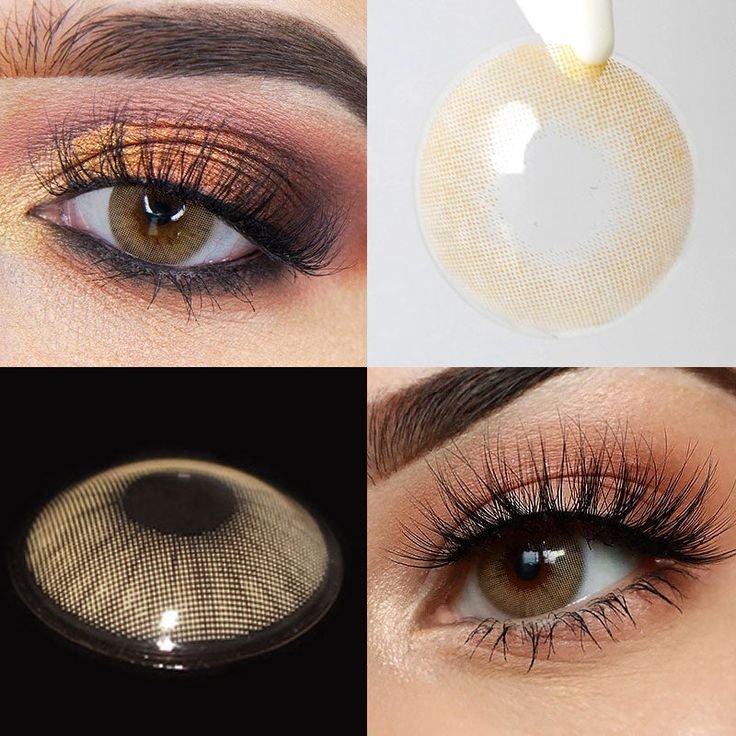 Gray lens tone shown on a brown eye